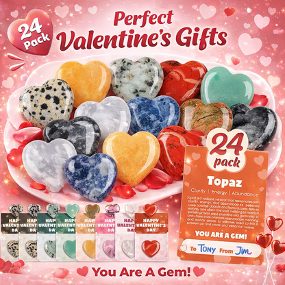 HeartyJoys ™  Valentine’s Day Gem Cards Pack