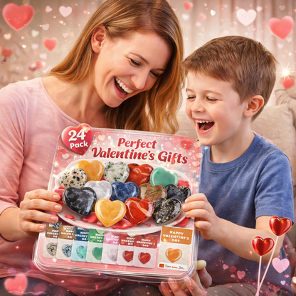 HeartyJoys ™  Valentine’s Day Gem Cards Pack