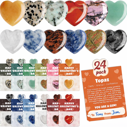 HeartyJoys ™  Valentine’s Day Gem Cards Pack